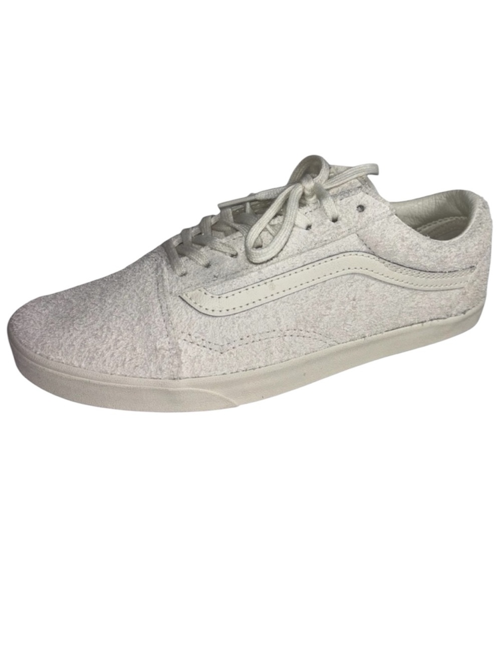 Vans Sneakers Textured Suede Low Top White Limited Edition Lace Up Men’s Size 7